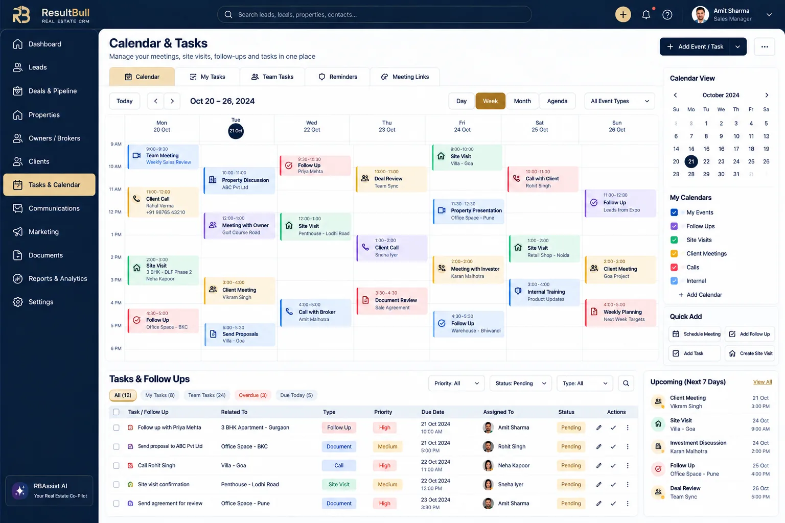 Calendar & tasks design reference: Calendar & tasks