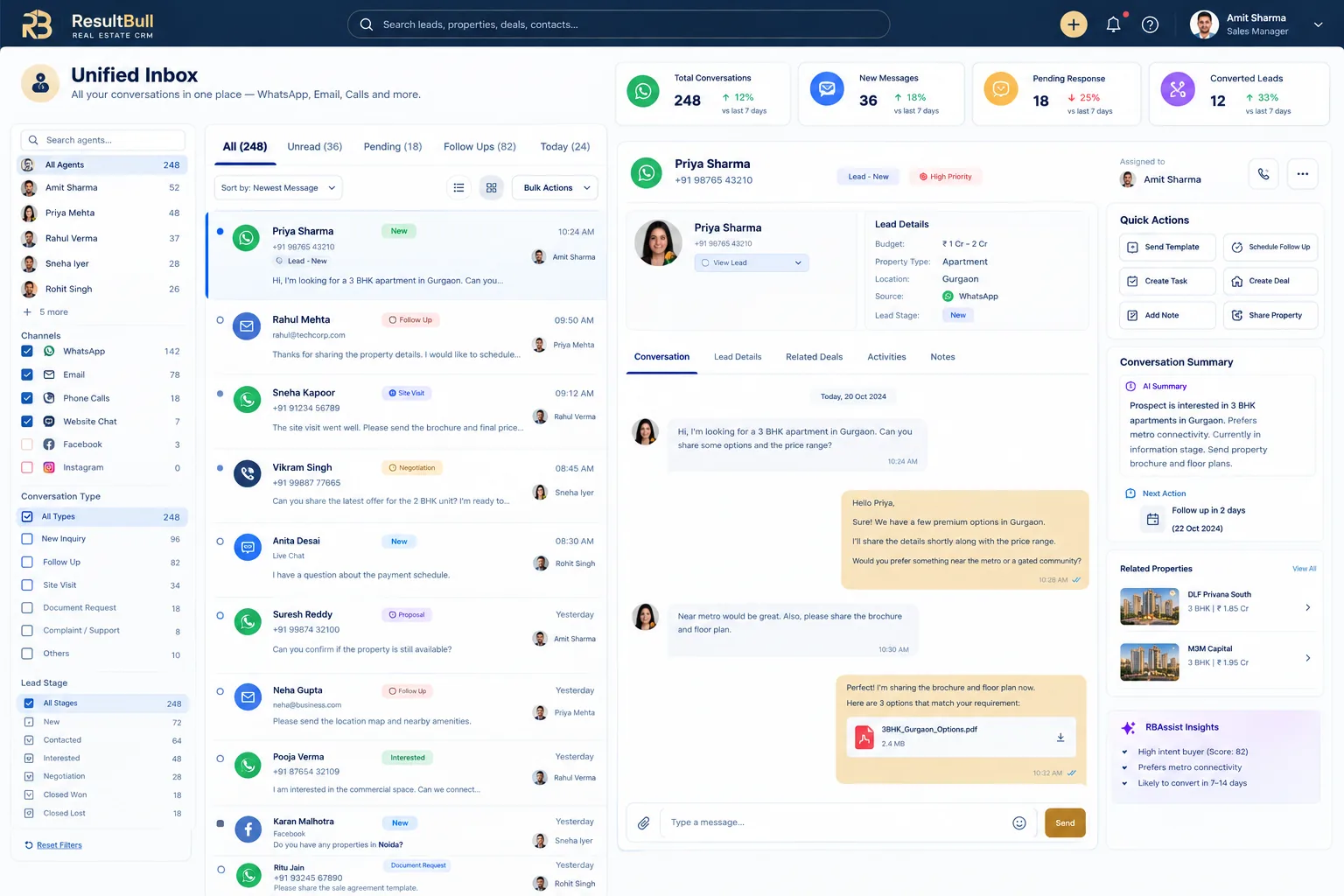 Unified inbox design reference: Unified inbox
